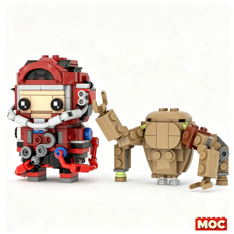 386PCS Ryland Grace & Rocky The Eridian Character MOC Character Set Creative Building Blocks DIY Assembly Educational Toy Gift