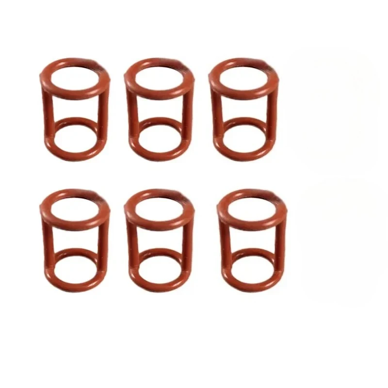 6Pcs H Seal Rings Parts for Soft Ice Cream Machines Beater Rod H-shaped Sealing Ring Accessories