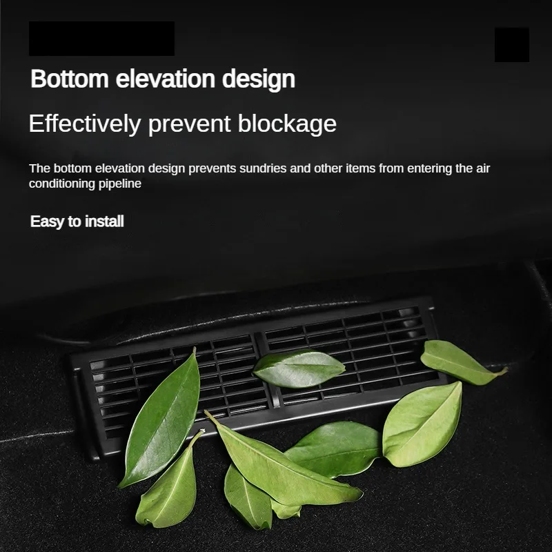 for Tesla Model 3 Y 2023 Under Seat Air Outlet Cover Underseat Air Vent Anti-blocking Dust Cover Model3 Car Interior Accessories