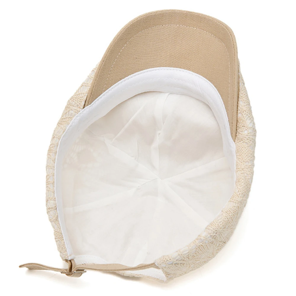 HT5111 Herren- und Damen-Baskenmützen Vintage Künstler-Malermütze Atmungsaktive Strick-Ivy-Kappe für Frauen Frühling Sommer Achteckige Baskenmütze – Detail 9