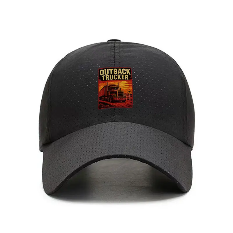 Outback Trucker Quick Dry Baseball Cap Adjustable Breathable Hat for Outdoor Sports and Daily Wear