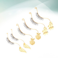 Eyelash Try-On Tool Stainless Steel False Lash Application Device Professional Grafting Assistant Multi-Purpose Wearable