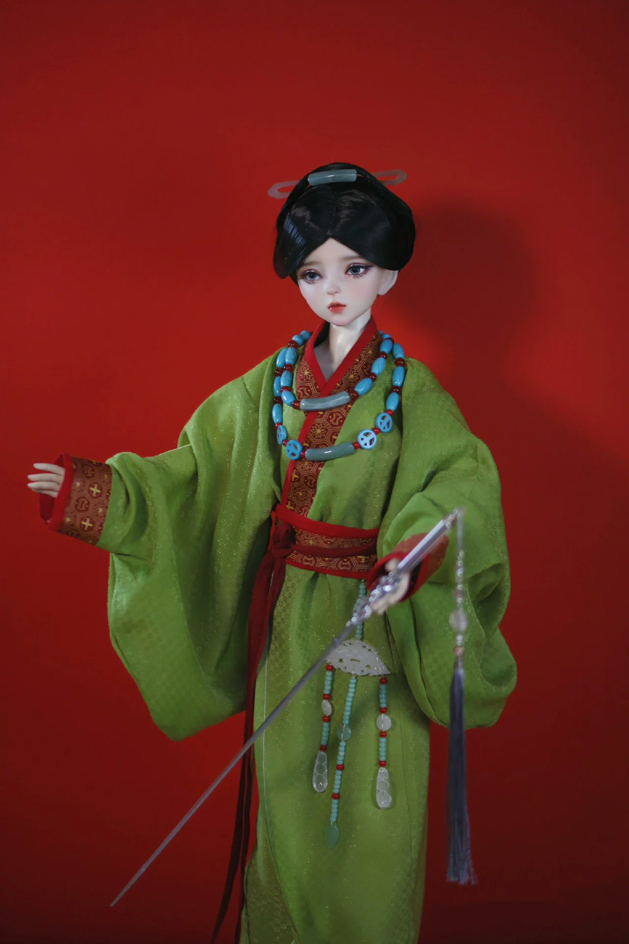 1/4 1/3 Costume ancien BJD vêtements chinois Hanfu longue Robe tenue pour BJD/SD SD13 fille SSDF ID75 oncle poupée accessoires C2344
