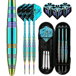 Professional Darts Steel Tip Sets 23g Metal Tip Darts 3 Aluminum Dart Shafts Steel Tip Dart Set + Extra 3 Dart Flights