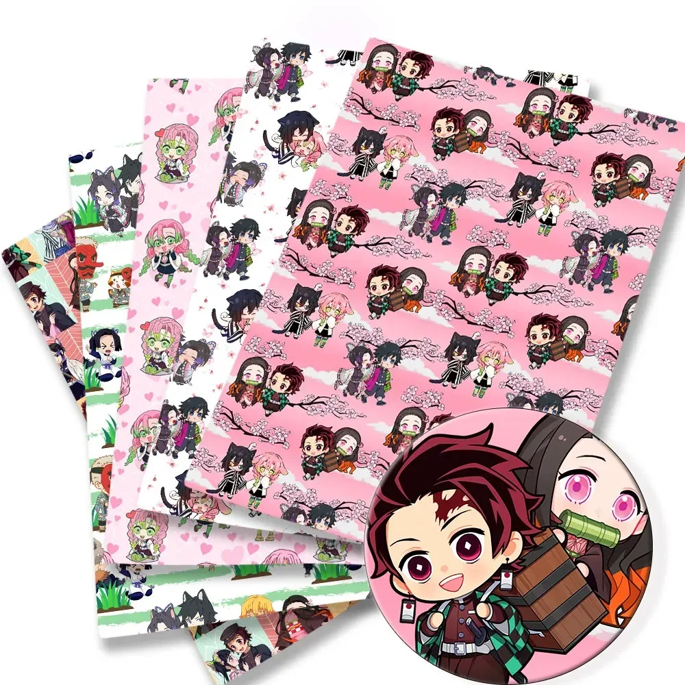 Demon Slayer fabric Cartoon Hot DIY 140x50CM Polyester cotton Fabrichandmade sewing patchwork printed fabric fabric anime fabric