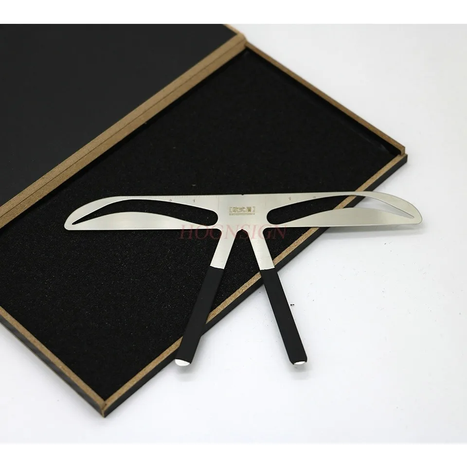 three point balance positioning ruler, eyebrow measuring ruler, beginner design tool，Embroidery eyebrow measuring device