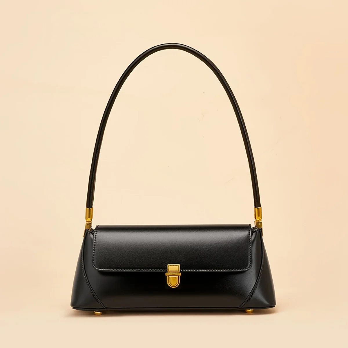 2026 Vintage Damenhandtasche aus PU-Material, Schultertasche, französische Baguette-Unterarmtasche, vielseitige Pendler-Handtasche – Detail 3