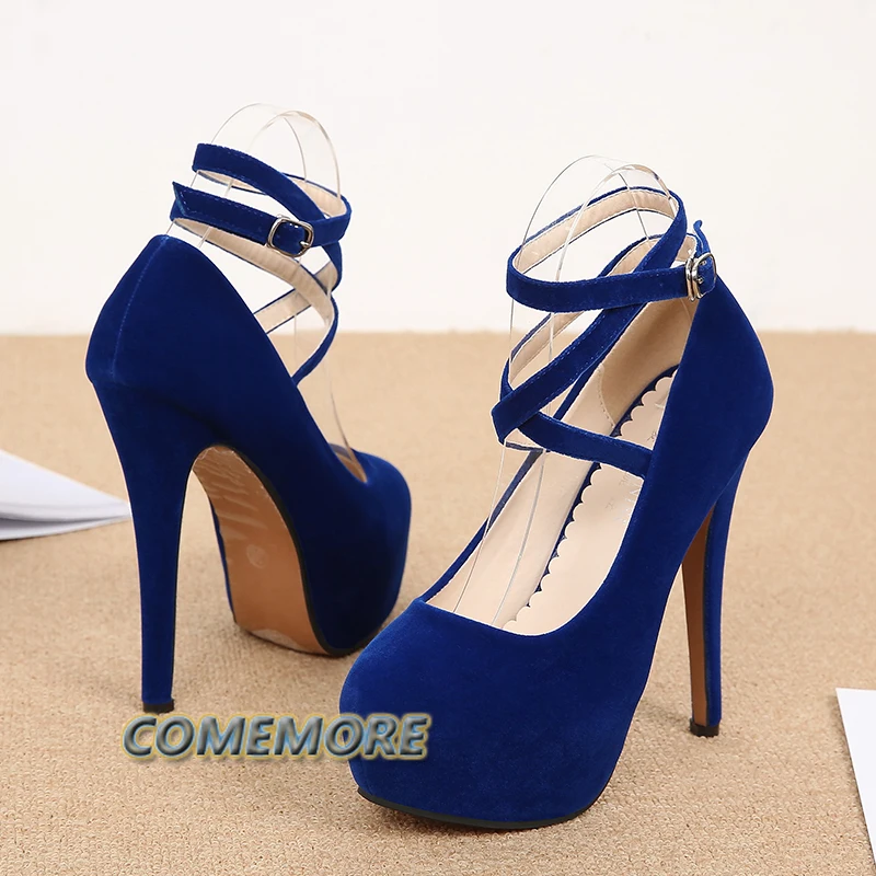 Large Size 44 45 46 High Heels Platform Banquet Party Fashion Spring Autumn Women's Nightclub Pumps Round Head 2024 Bridal Shoes