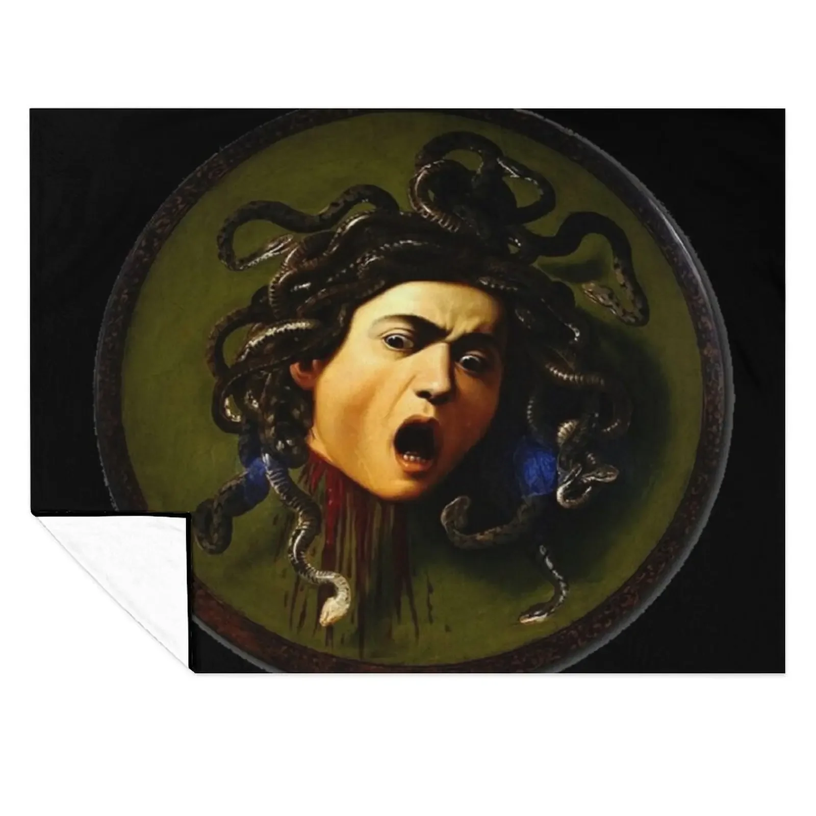 

aHead of Medusaa by Caravaggio Medusa Adult Halloween Throw Blanket Kid'S Furry Blankets For Baby for sofa Blankets