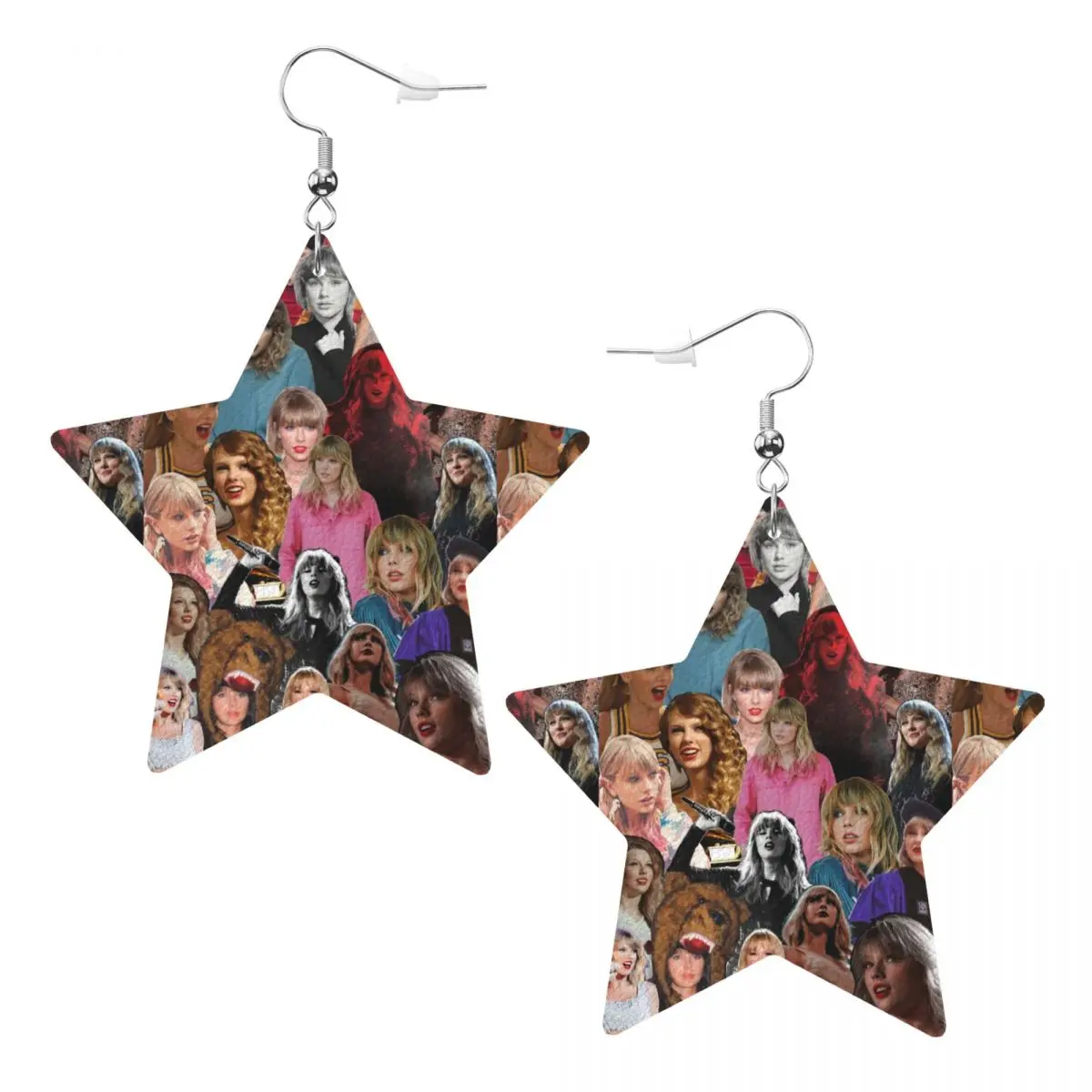 

Custom Taylor Swift Leather Teardrop Earrings for Women Leather Earrings Fashion Lightweight for Parties Holidays