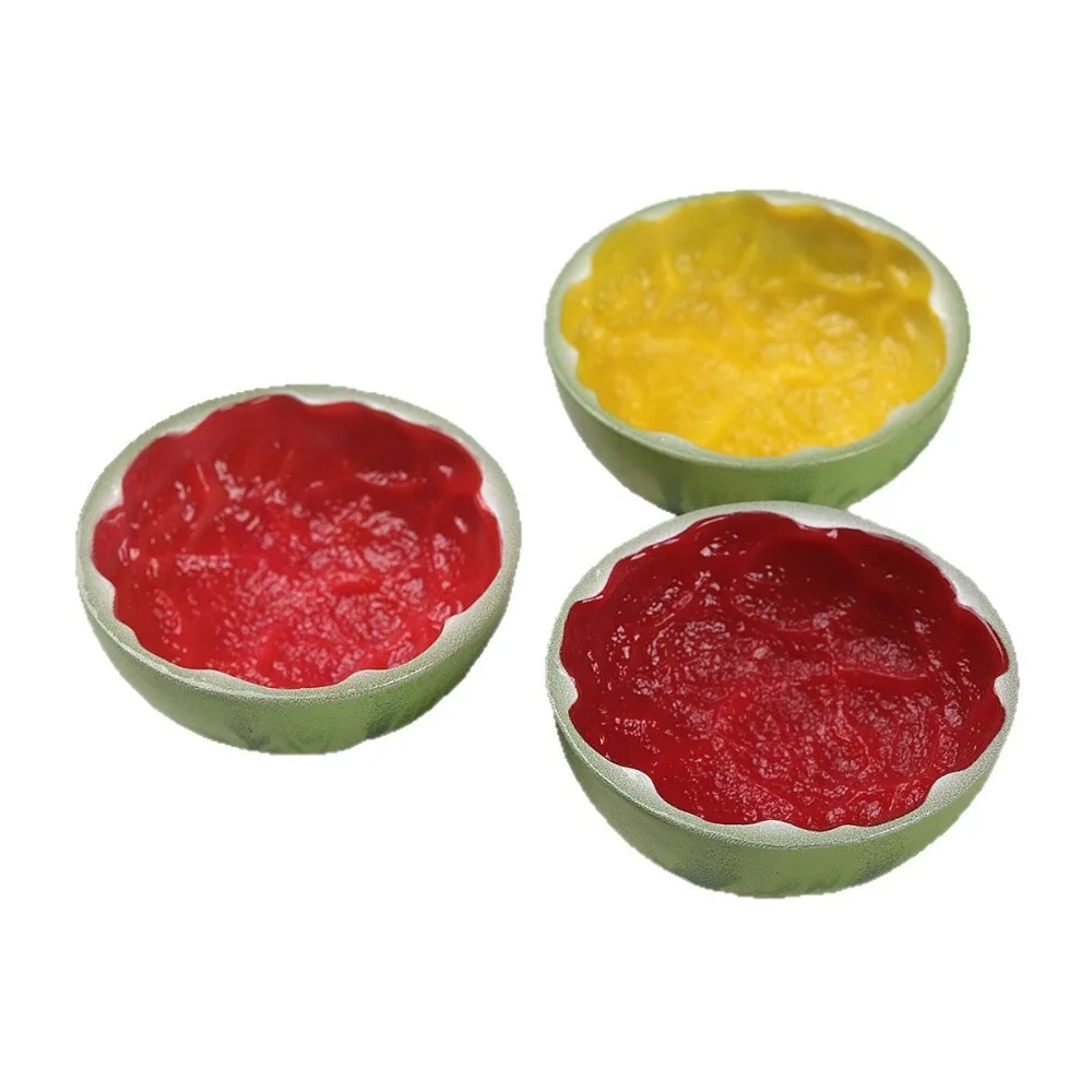 5pcs Mini Kawaii Cute Watermelon bowl  Flat Back Cabochons Scrapbook Diy  Party Hairpin Accessories Home Decoration Craft