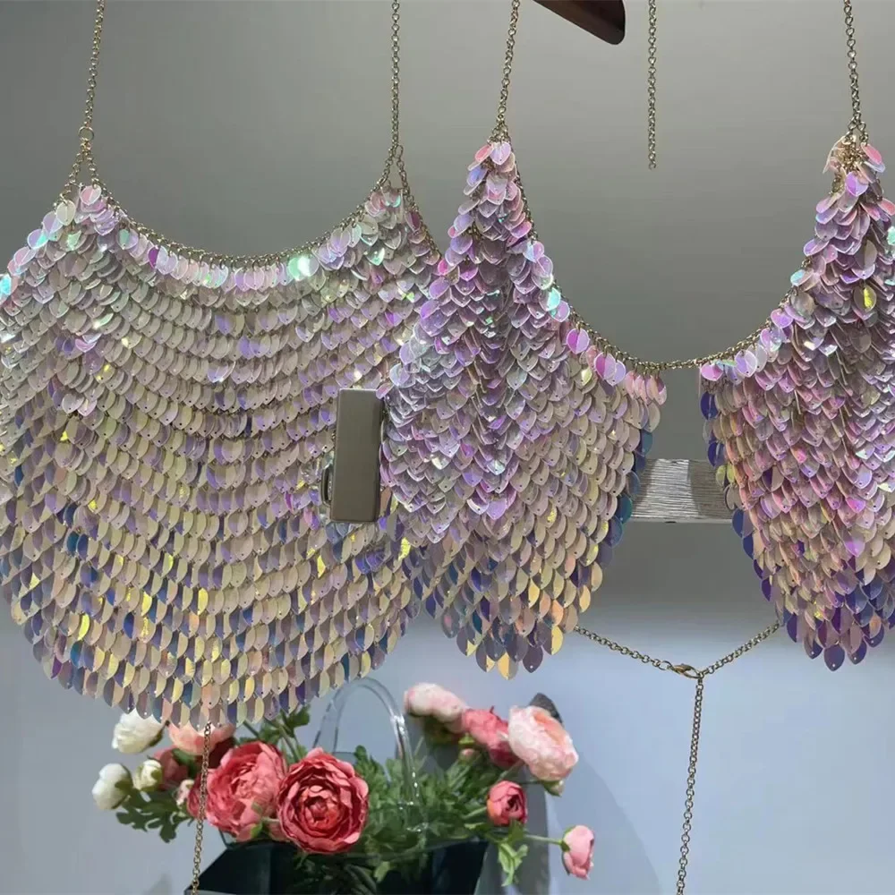 أزياء القلب لصق بيكيني أعلى حبال الملابس الداخلية سلسلة المرأة مثير الصدرية سلسلة بروتيل مهرجان الزي Y2K ملهى ليلي مجوهرات