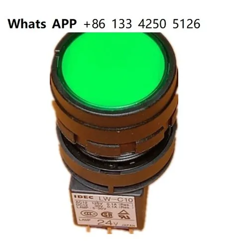 

IDEC оригинальный Hequan LW-C10 24 В кнопочный переключатель с подсветкой LW1L-зеленый M1C14VG R для круглой сварки