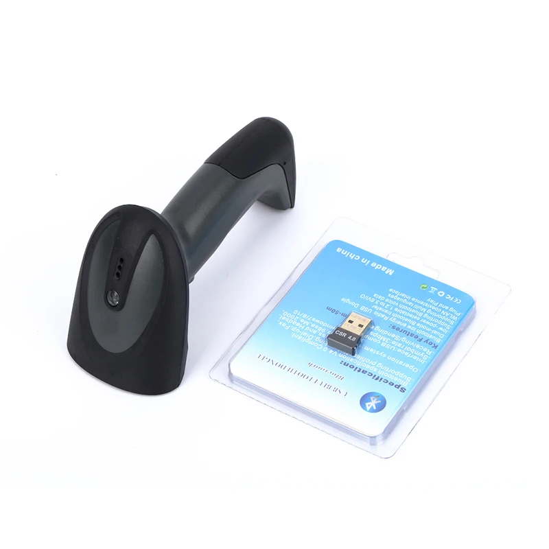 1D Laser Bluetooth Barcode Scanner Wireless 1D Laser Scan Reader For Retail Shops