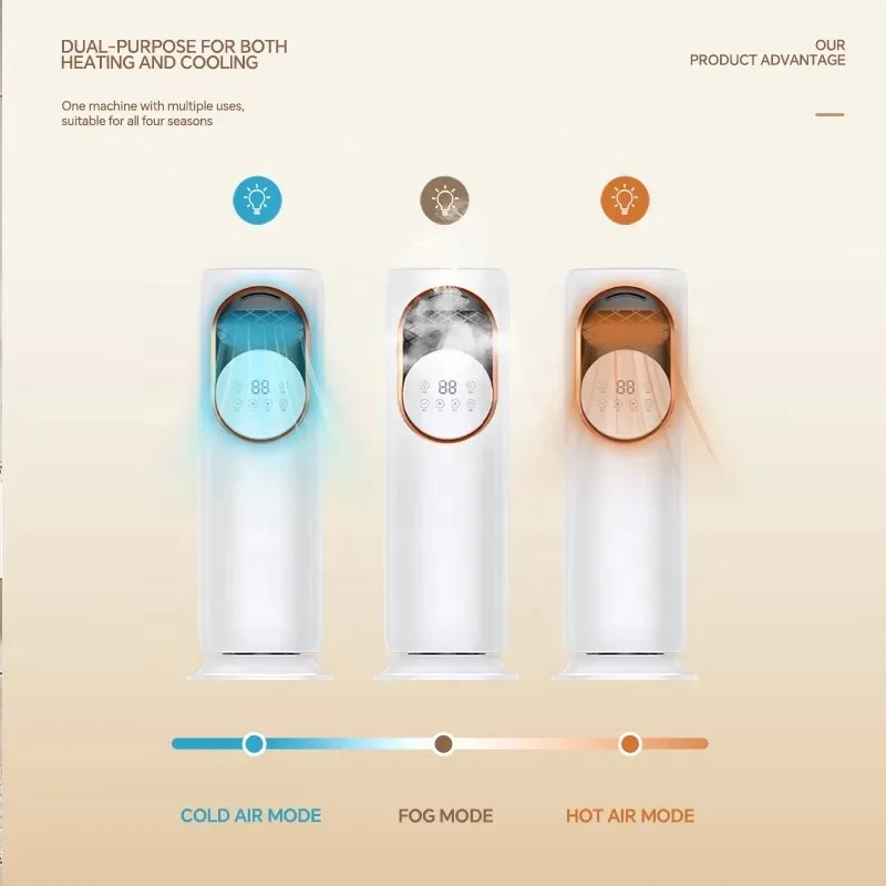 Manufacturer Air Cooler Home Ventilator Tower Fan Humidifier Timer Spray Electric Fan Heater