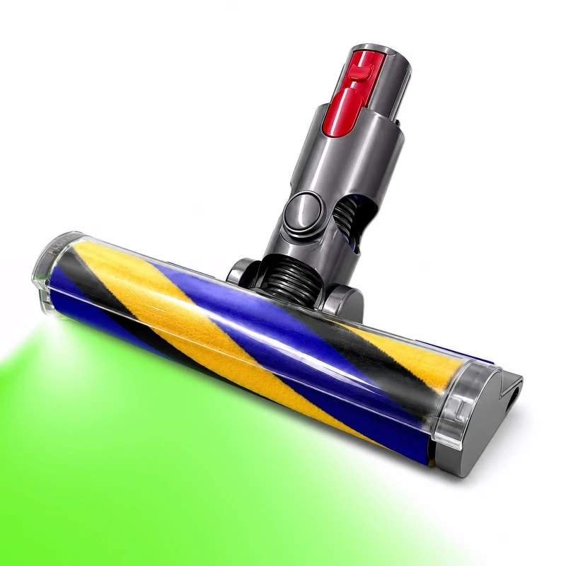 

Soft roller floor brush for Dyson V11 V15 V10 V8 V7 vacuum cleaner replacement nozzle accessories LED dust detection cleaning