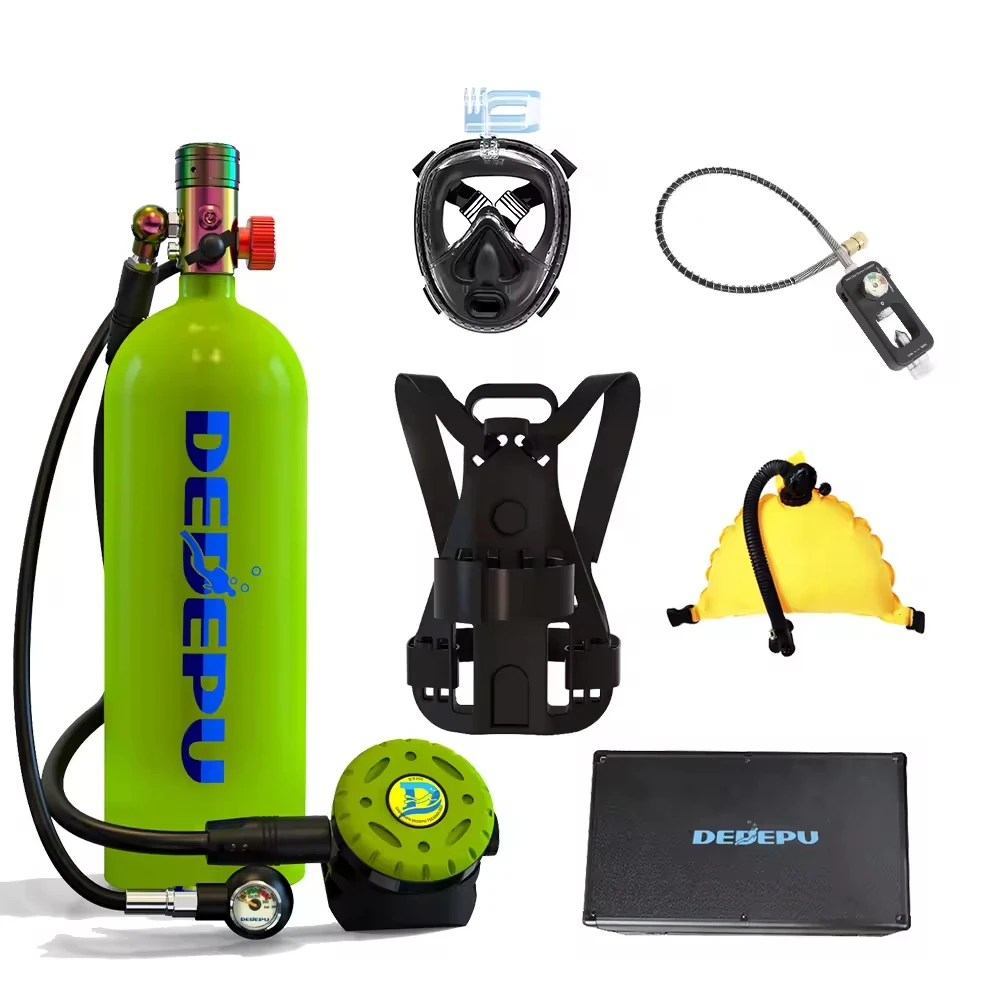 

DEDEPU D600 2.3L Gas Cylinder Popular Air Submersible Emergency Scuba Dive Equipment Diving Air Tank With BCD