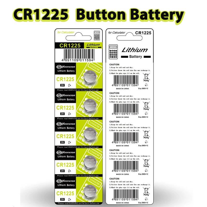 

5-50pcs CR1225 Lithium Button Battery BR1225 LM1225 DL1225 CR1225 ER1225 GPCR1225 for Watch Toys Remote Calculator Car Key