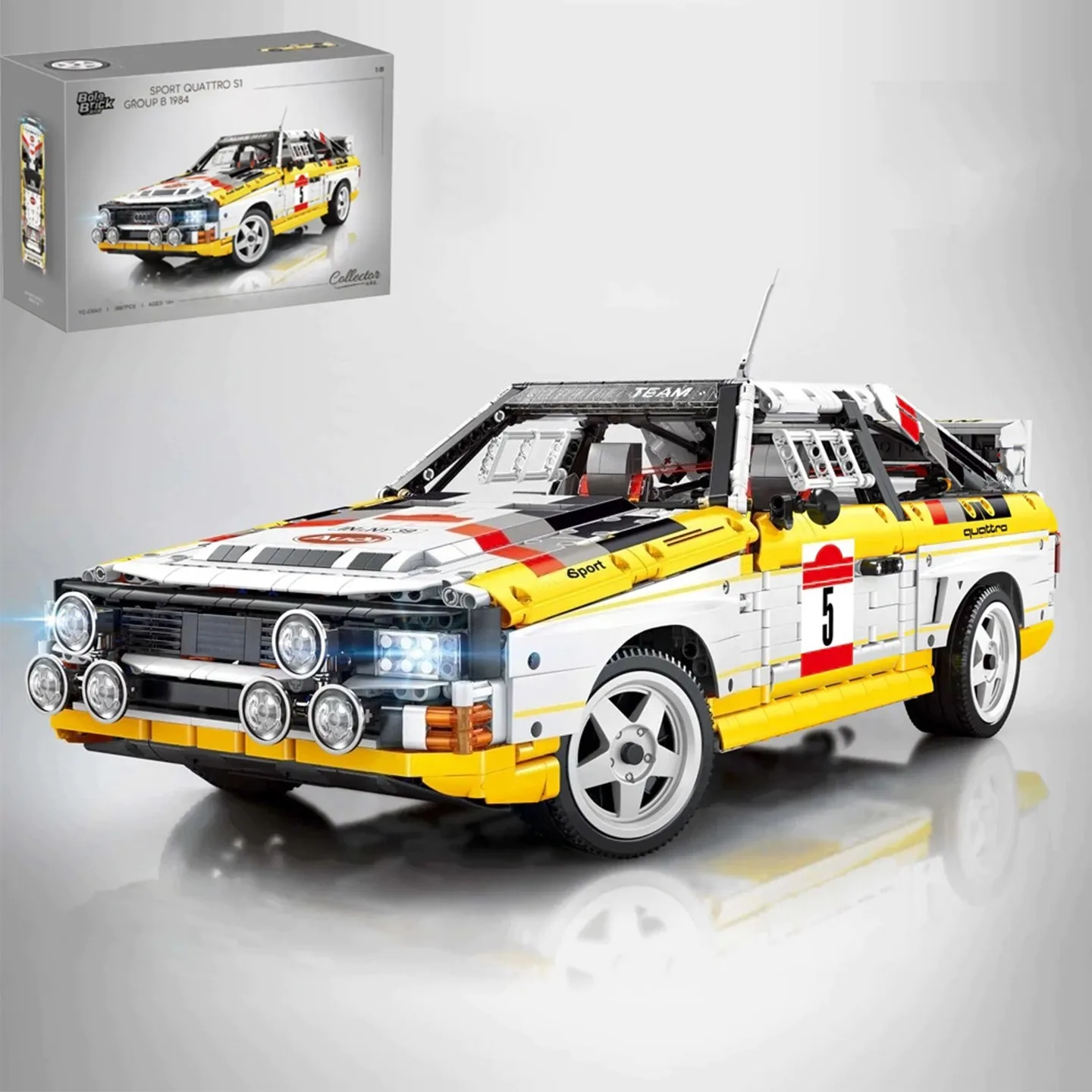 3887PCS Technische MOC 1:8 Racing Sport Retro Rally Auto Bouwstenen Klassieke Sportwagen Model DIY Speelgoed voor Kid volwassen Jongens Gift