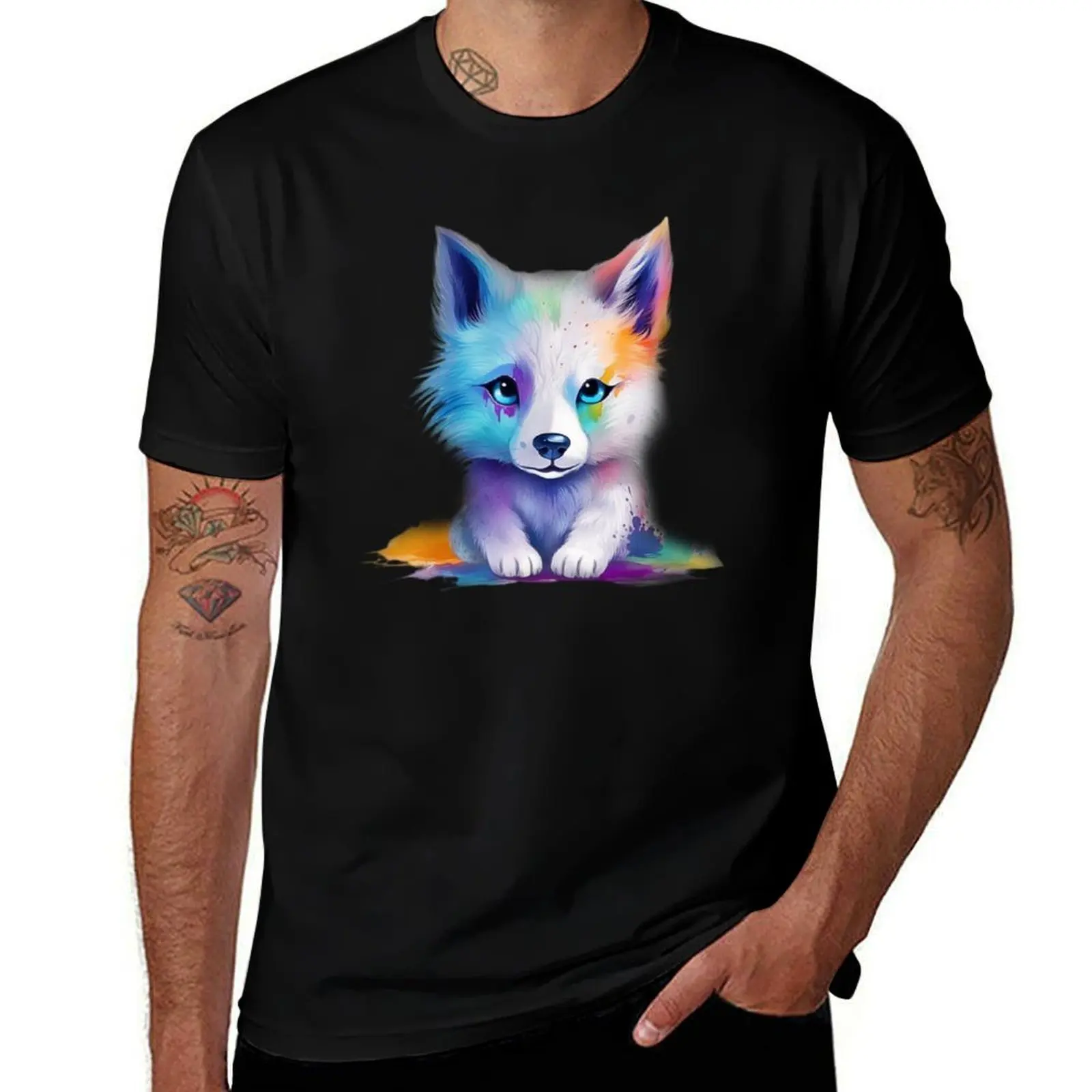 

cute wolf lover . T-Shirt croswit shirt man cute tops anime t shirts mens graphic t-shirts big and tall