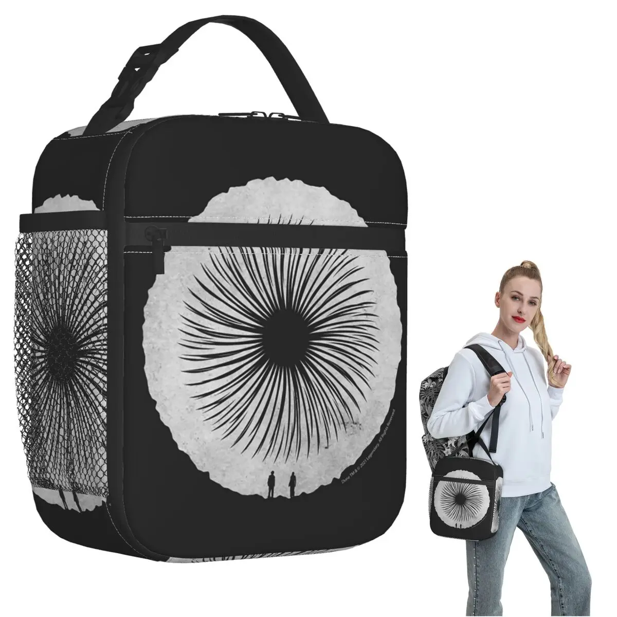 

Movie Dune Sandworm Insulated Lunch Bag for Women Children Portable Food Boxes Thermal Lunch Box Tote