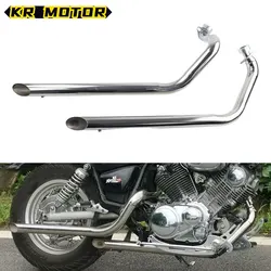 For Yamaha Virago XV1100 XV750 S Special Motorcycle Exhaust Pipe Fit XV 750 1100 Stainless Steel Full Muffler System Silencers