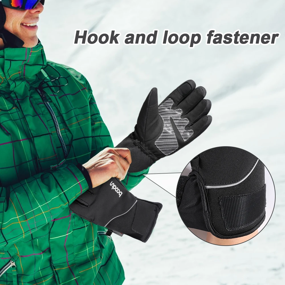 Ski Gloves Winter Warm Snowboard Thermal Mittens Bicycle Motorcycle Skiing Road Bike Fleece Waterproof Snow Glove Men Women