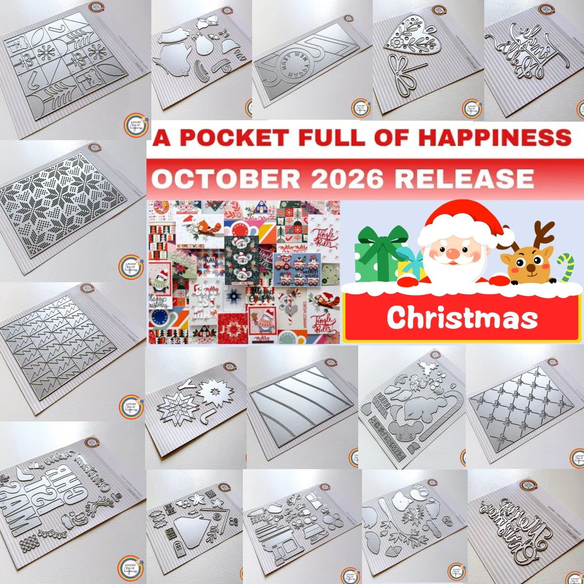 2026 Christmas Winter Cottage Panda Penguin Express Koala Gingerbread Heart Metal Cutting Dies for DIY Making Card Scrapbook