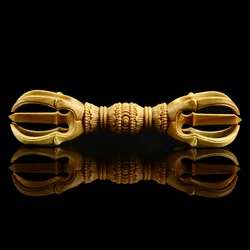 Boxwood Wood Carved Magic Vajra Statue Decor Figurines Craft Mascot Home Decoration Ornament