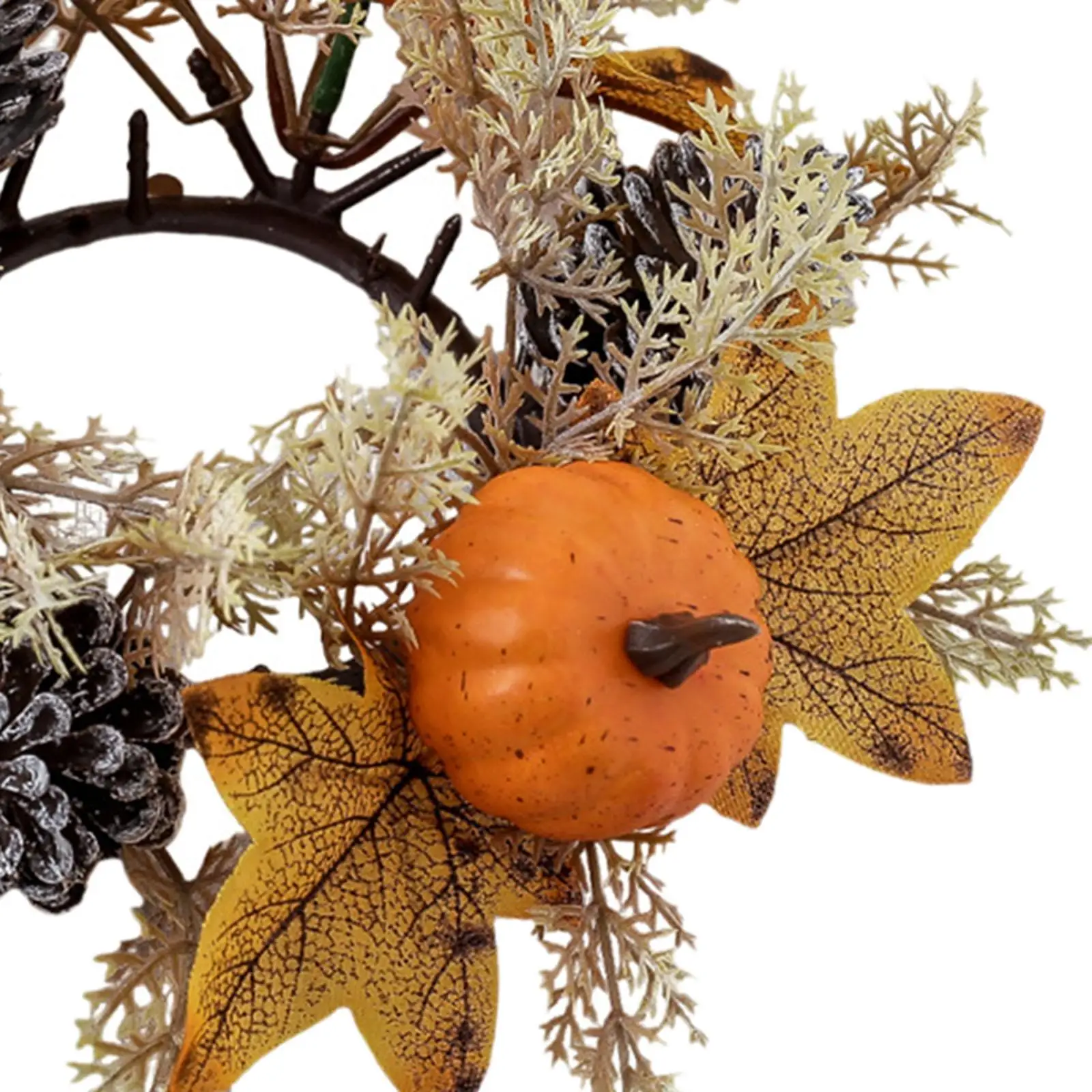 Thanksgiving kaarsring tafelblad ornament voor boerderij vakantie eetkamer