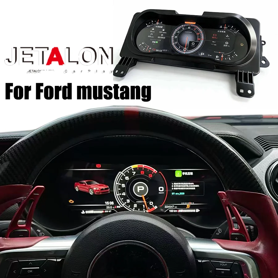 M LCD Instrument Panel For Ford mustang 2014-2018 Digital Dashboard Display Cluster Carplay GPS Speedometer Virtual Cockpit
