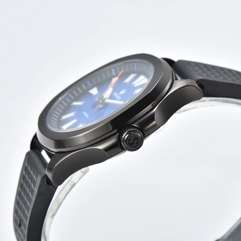 OUMASHI Grenade Мужские часы 42 мм NH35A Автоматические роскошные часы с механизмом Сапфировое стекло Корпус из нержавеющей стали Водонепроницаемые часы