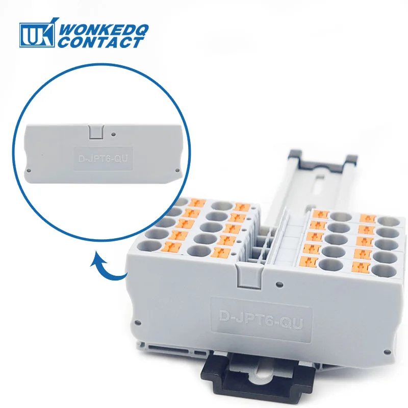 10Pcs D-PT6-QU End … - image