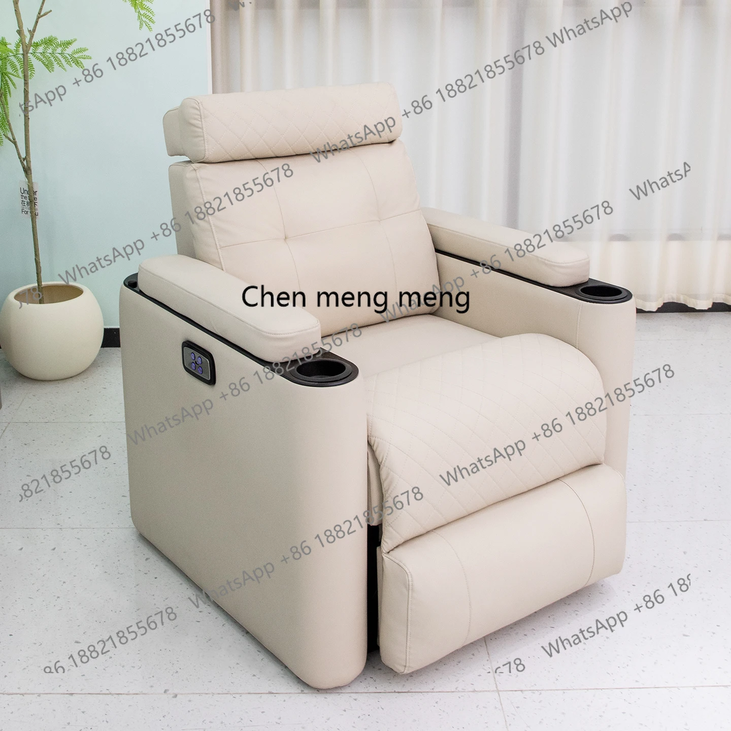 

High-end barber shop chair hair salon sofa hair salon special electric reclining foot therapy can lie flat