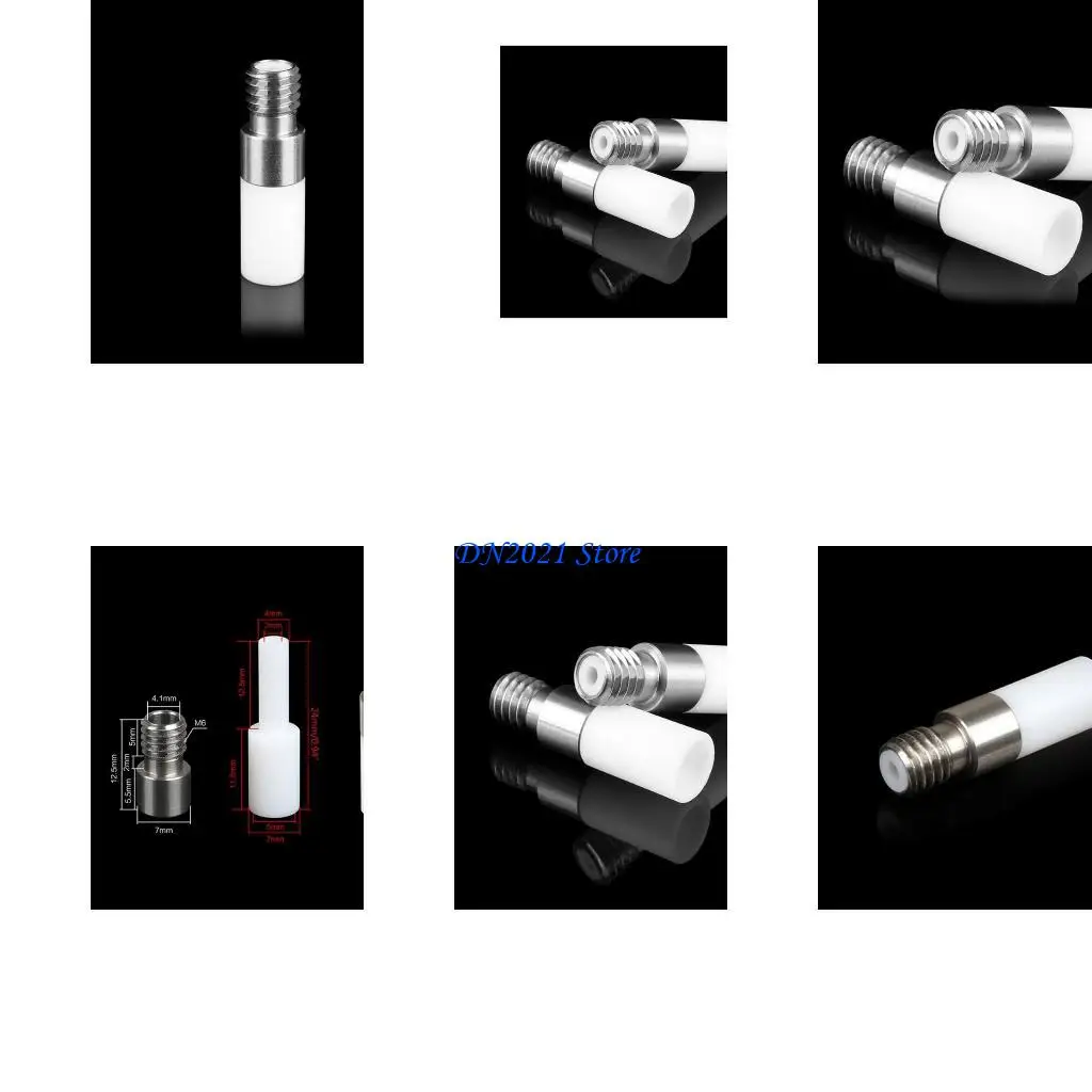 

F3KE Printer Accessory 2 in 1 Stainless Steel Throat Dual Nozzle Anti-Block