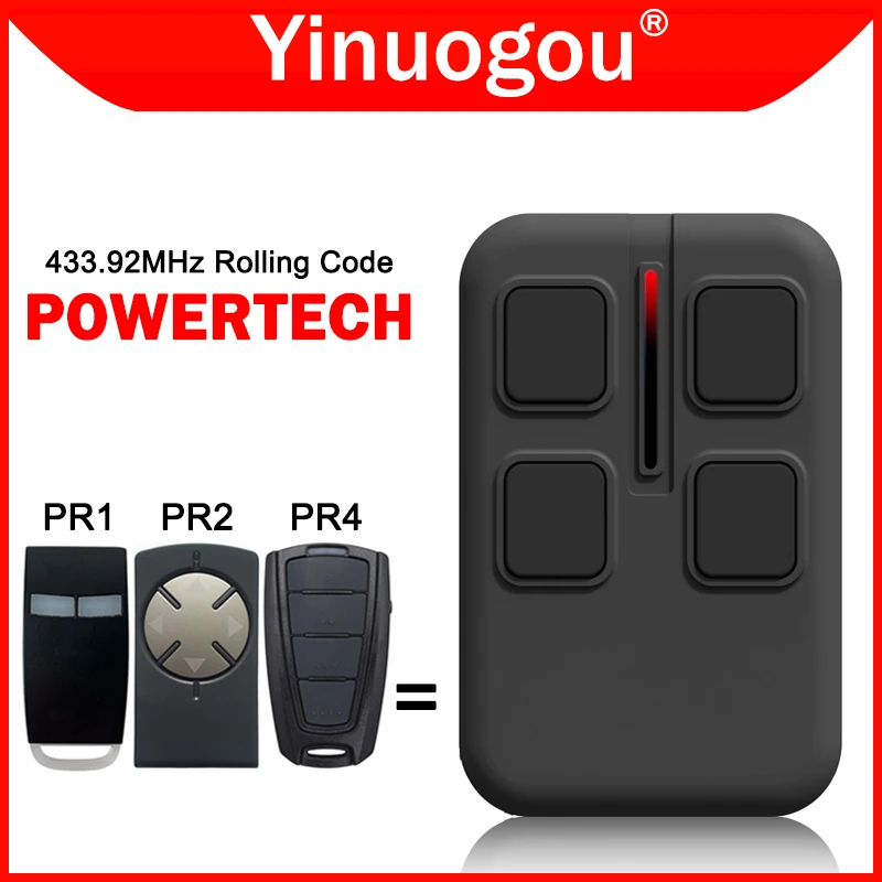 3PCS Powertech PR1 PR2 PR4 Remote Control Garage Door Opener 433.92MHz Rolling Code Electric Gate Control Wireless Transmitter