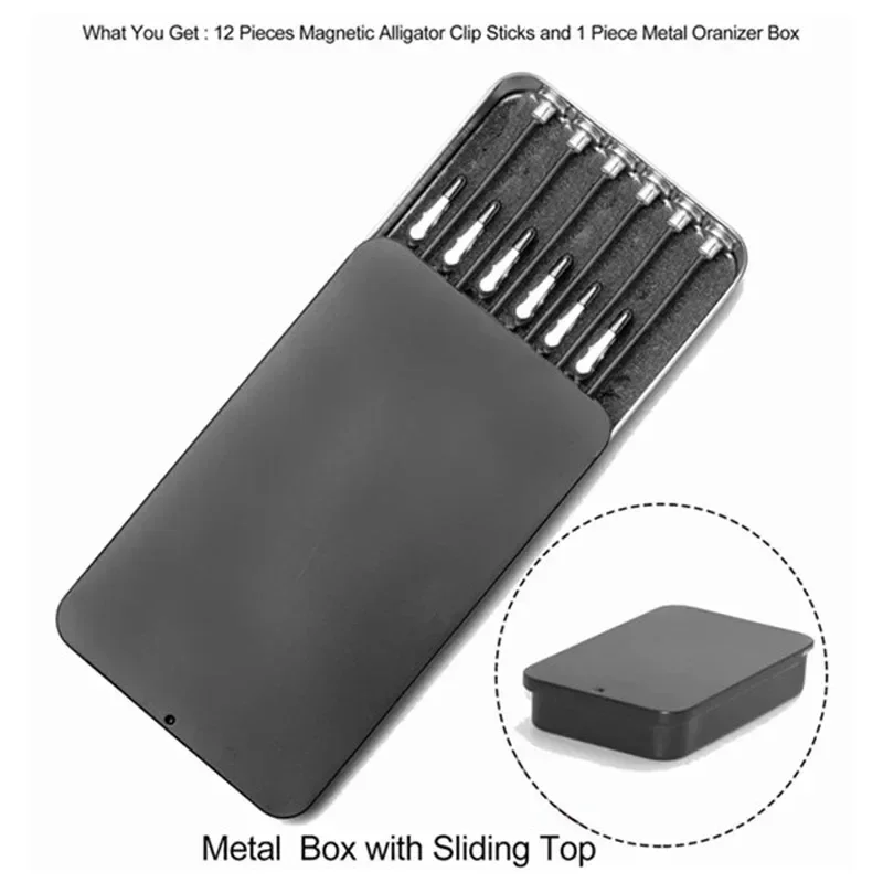 Model Painting Stand Base Holder 12PCS Alligator Clip Sticks Magnetic Bendable for Airbrush Spray Hobby DIY Model Crafting view 5