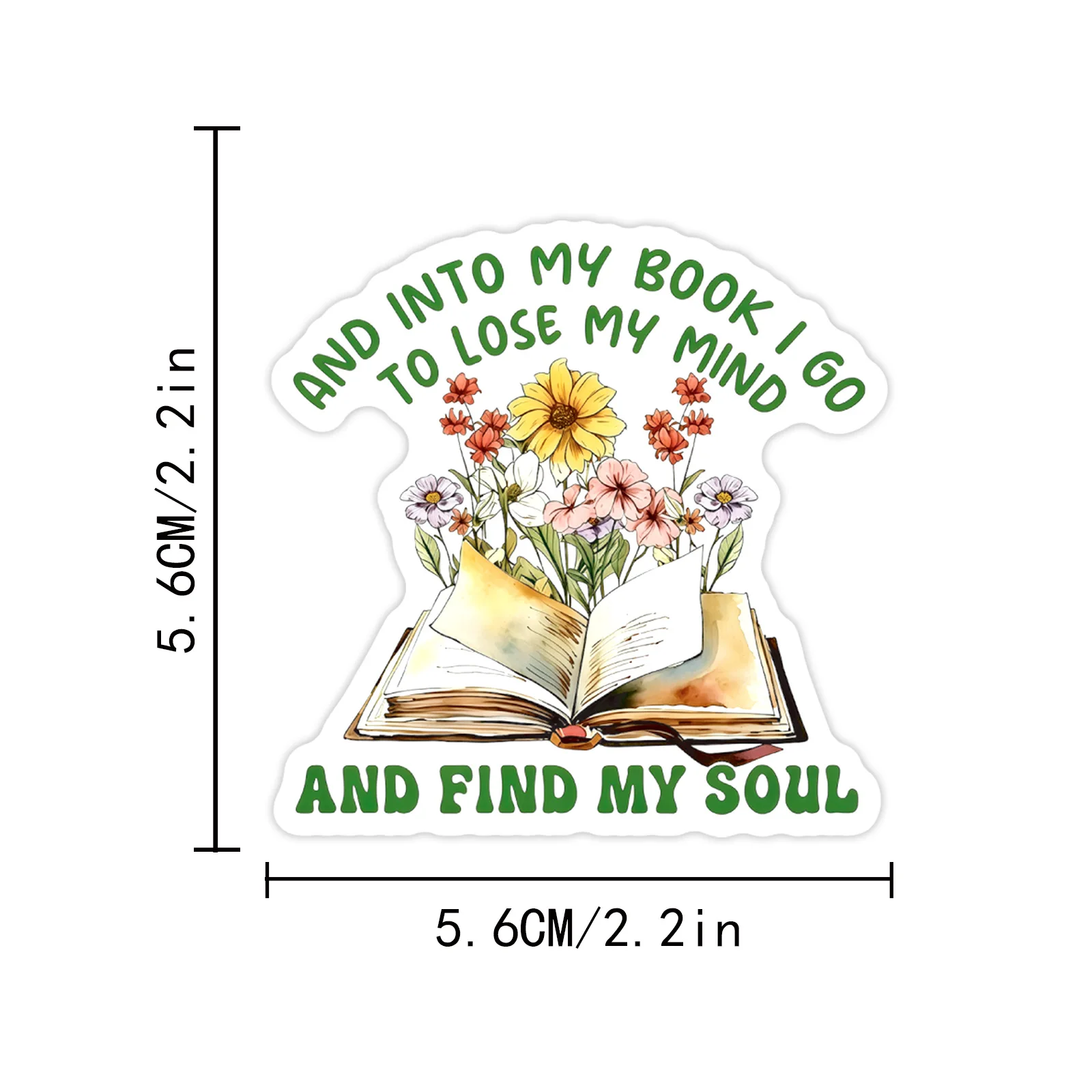 100 Pcs Inspirational Plant Fun Phrase Stickers Waterproof Vinyl Decals for Skateboard Journal Laptop Phone Case Gift
