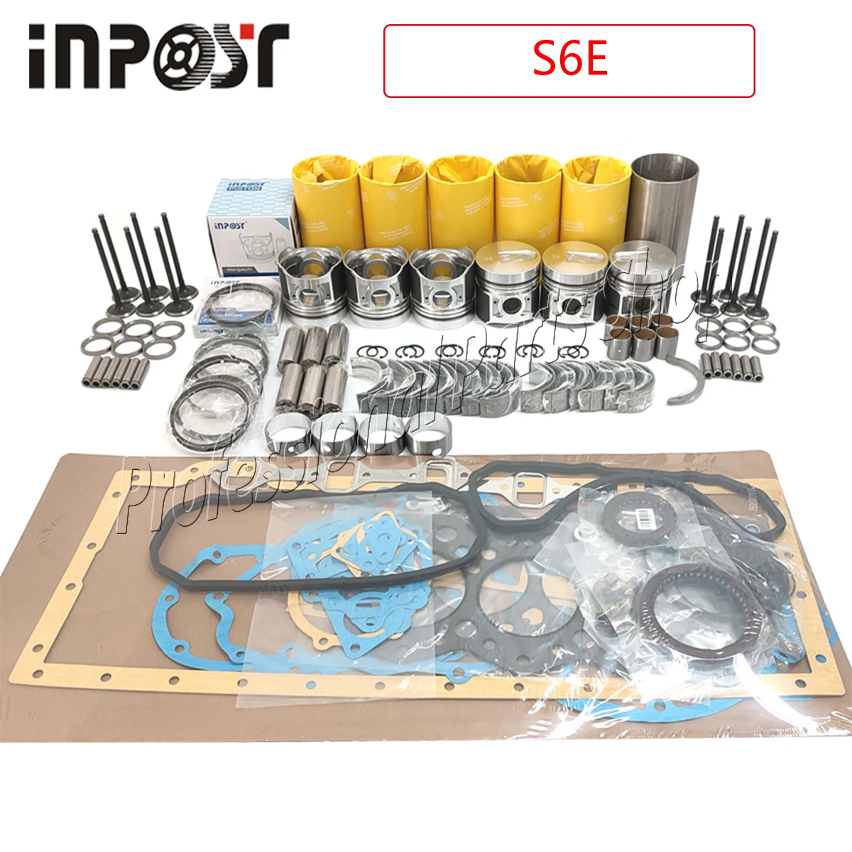 

S6E S6E2 New Overhaul Rebuild Kit For Mitsubishi S6E Engine Piston ring Gasket