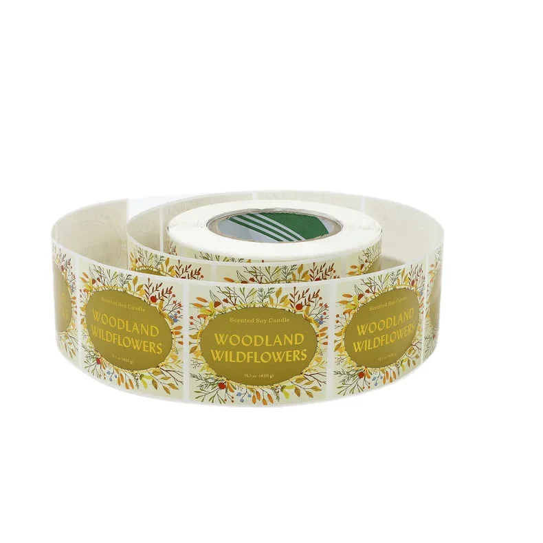 Customized Perfume Bottle Packing Stickers Square Waterproof Fragrance Self Adhesive Labels Printing Logo on it