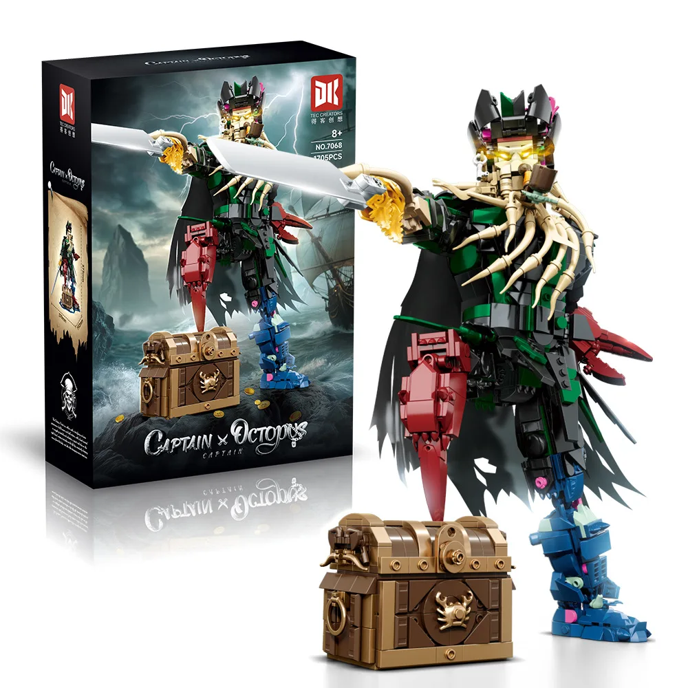 

DK7068 1750pcs Deep Sea Captain Collection Model Building Blocks Mini Brick Creative Model Set Toys Ornaments & Adult Gifts