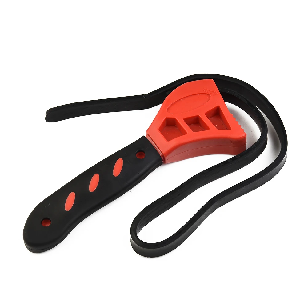 Brand New Exquisite Practical High Quality Bottle Opener Wrench Tool Repair Tools Red+Black Sturdy Rubber Strap