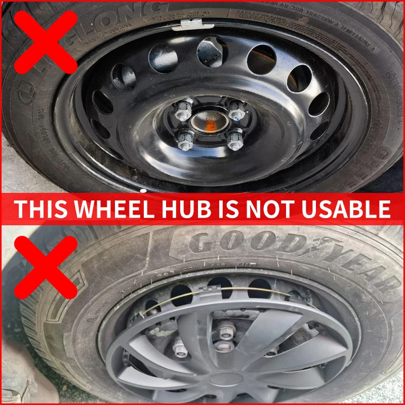 16 inch Blade Hubcaps Set of 4 Wheel Tire Covers Wheel Rim Cover with Toyota Volkswagen Chevy Nissan Sentra Honda Civic Cadillac
