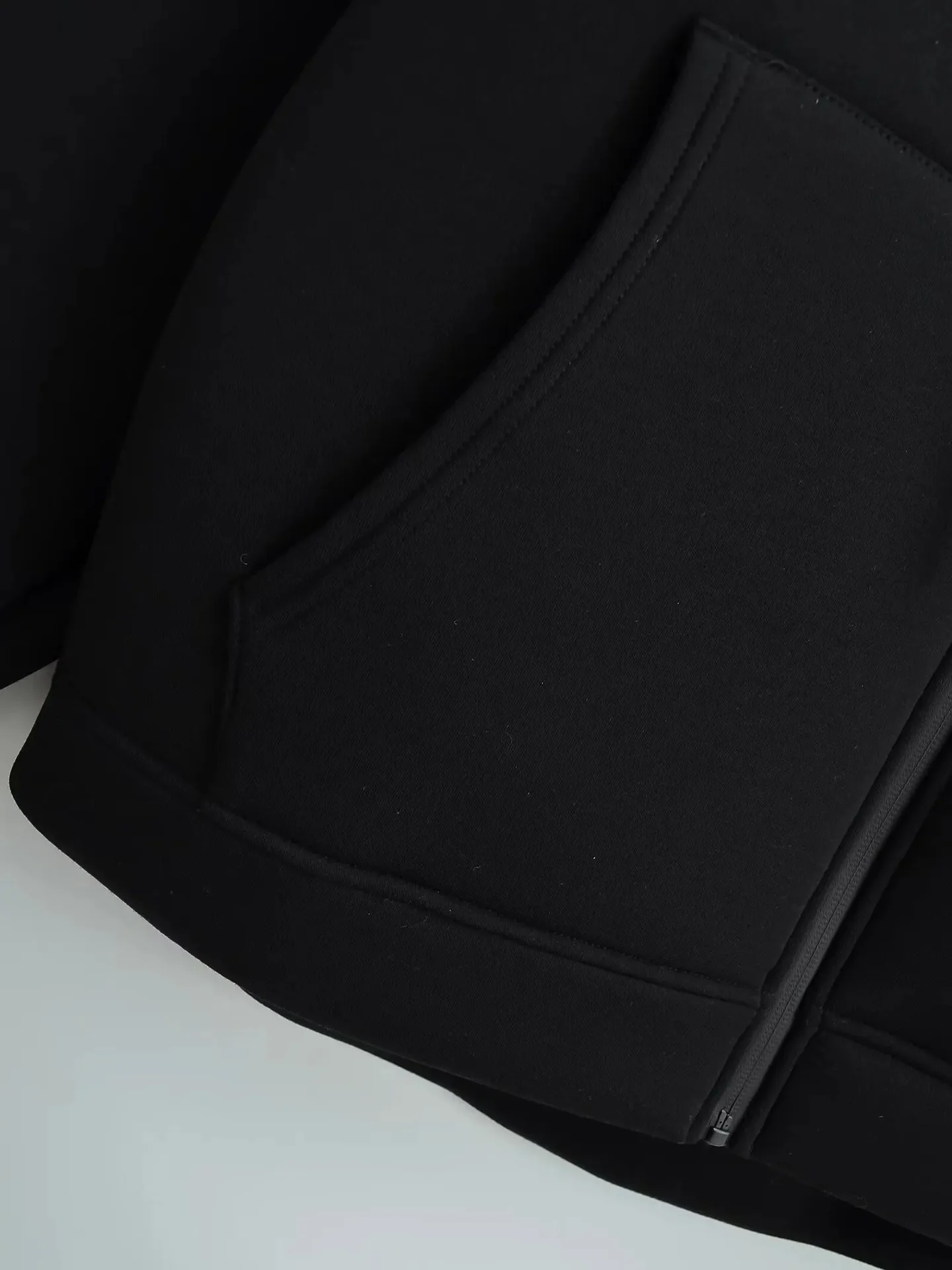Herbstliche Damen-Freizeitjacke mit Kapuze, lockerer Oversize-Schnitt, Reißverschluss-Hoodie, Sweatshirt, einfarbiger Mantel, schicke Oberbekleidung für Bürodamen, Oberteile – Detail 25