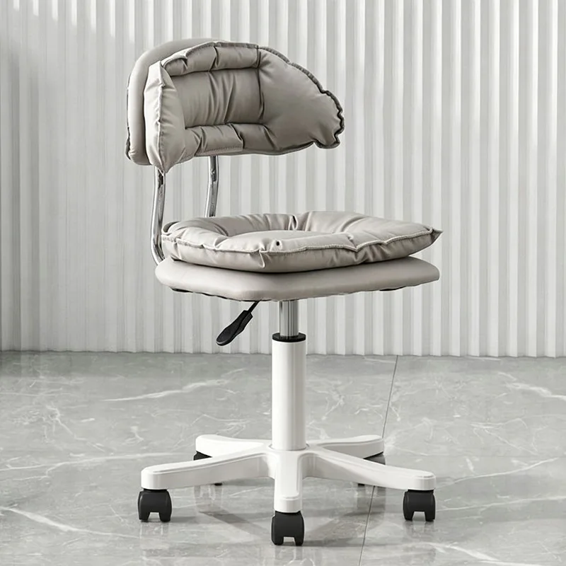 Adjustable Height Backrest Office Chair Makeup Chair Bar Stool Swivel Desk Chair Counter Stool Barstool High-leg Bar Chair