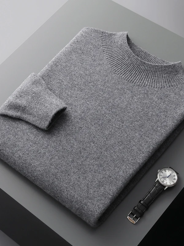 

Busin вязаный свитер для мужчин, длинный све, шерстяной базовый слой, осень-зима, новый, облегающий, повседневный, модный