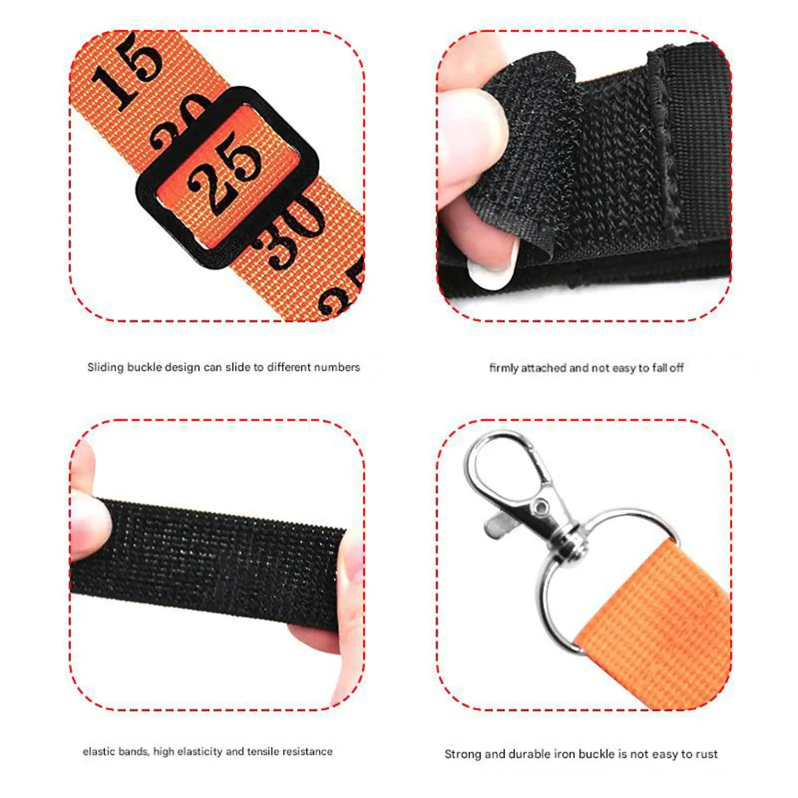 

Football Referee Accessories Nylon Chain Clip Wrist Down Marker Indicator for League Game Management