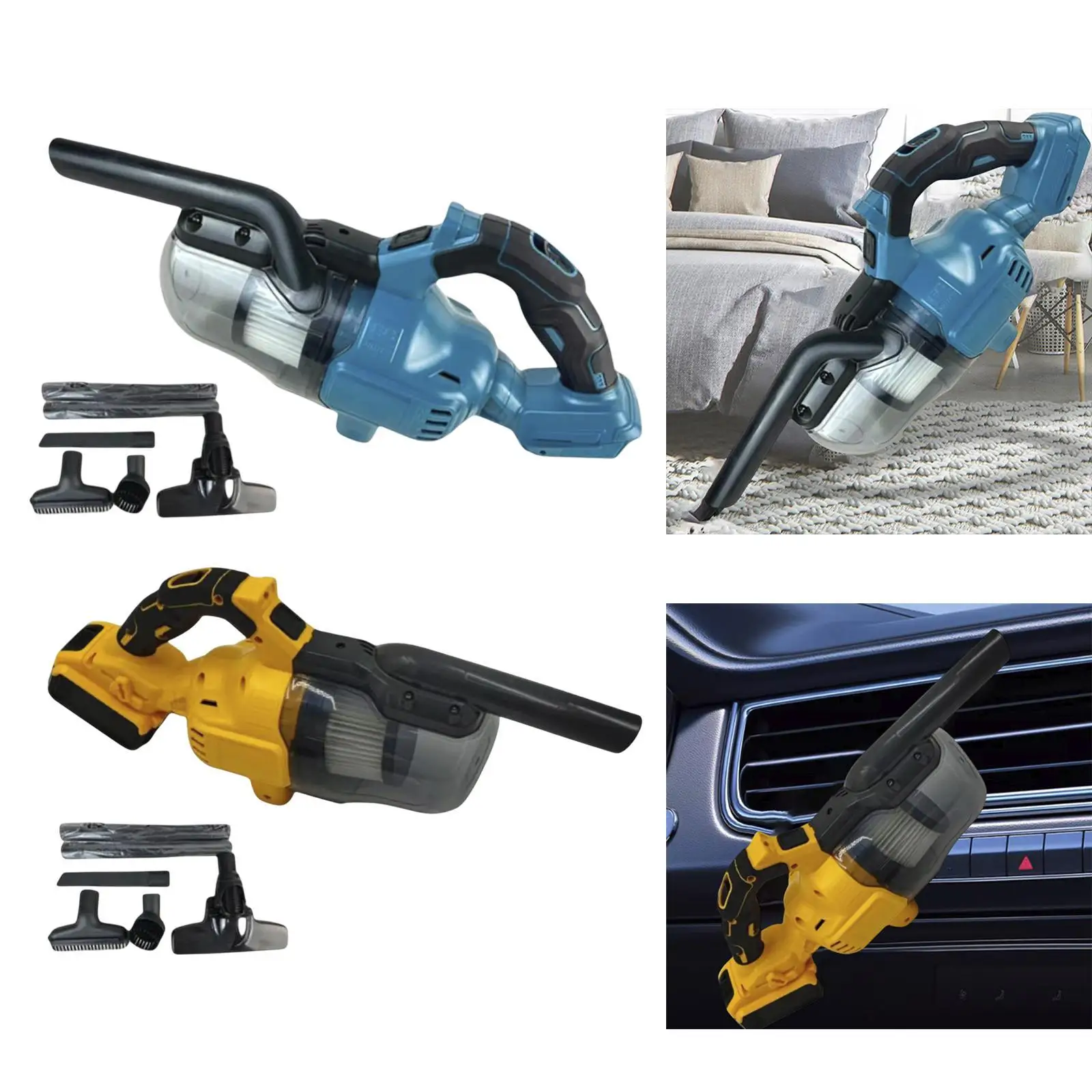 強力な吸引力を備えた家庭用および車用のコードレスハンドヘルド掃除機