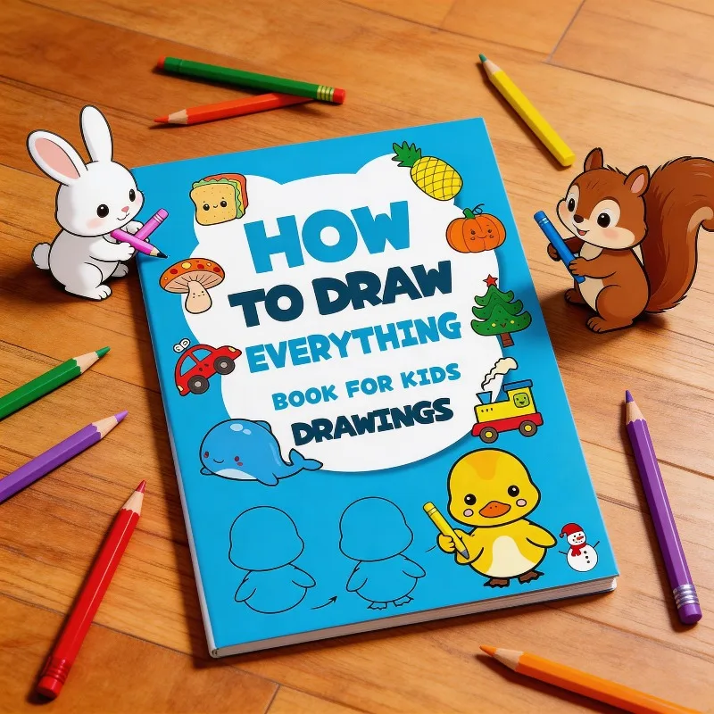 Step Drawing Drawing Drawing Book, Learn How To Draw, Children's Drawing Steps Coloring Drawing, 32 Page Coloring Book