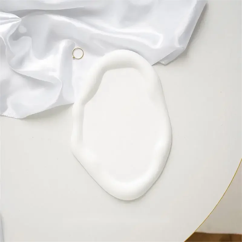 Gypsum Jewelry Display Tray Jewelry Holder Organizer Storage Irregular Disk Plate Ring Bracelet Necklace Jewelry Decoration